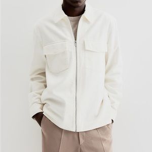 Cream corduroy overshirt